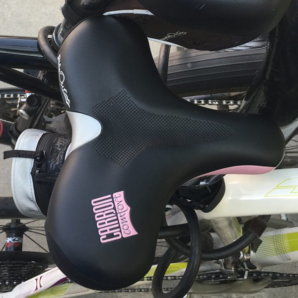 Pink Carbon Comfort Women's Bike Seat