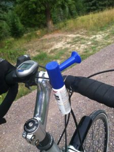 Mountain Bike with Air Horn Attached