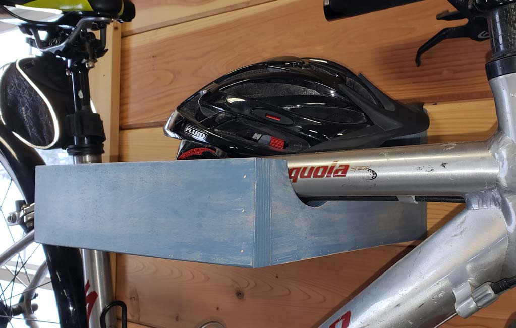 Wood Bike Hanger for Bicycle Storage