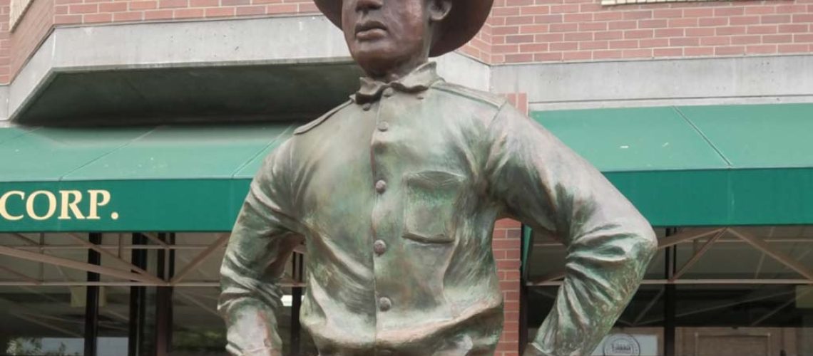 "Colored Cowboy" George Fletcher Statue in Pendleton, Oregon